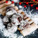 A winter wonderland these snowcap cookies will transport you to a mountain chalet.