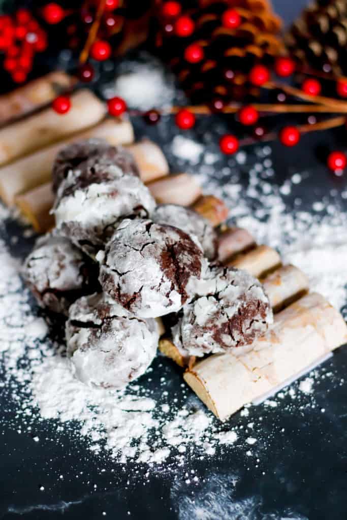 A winter wonderland these snowcap cookies will transport you to a mountain chalet.