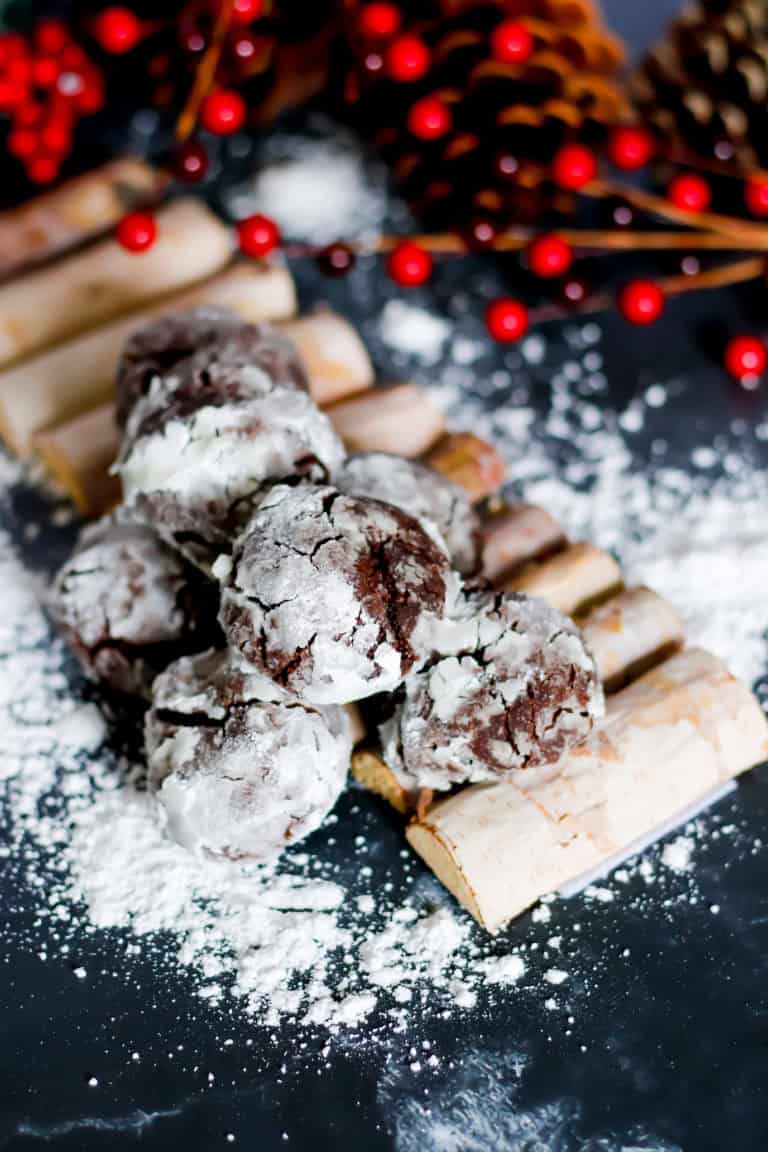 A winter wonderland these snowcap cookies will transport you to a mountain chalet.