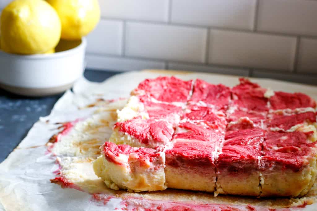 dessert on a tray
