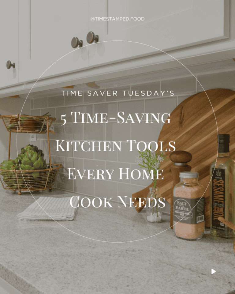 Page header for time saving kitchen tools