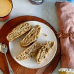 Biscuits and coffee breakfast with chocolate chips, breakfast treats, homemade baked goods, morning coffee, cozy breakfast setting, gluten-free cookies, sweet snacks, morning routine, flavorful biscotti, breakfast platter.