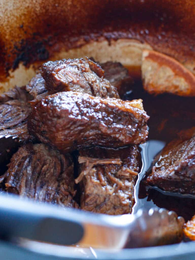 Slow-cooked beef stew with tender, flavorful meat simmered in rich broth, perfect for comfort food lovers and seasoned with herbs. Ideal for time-stamped food recipes and meal prep.