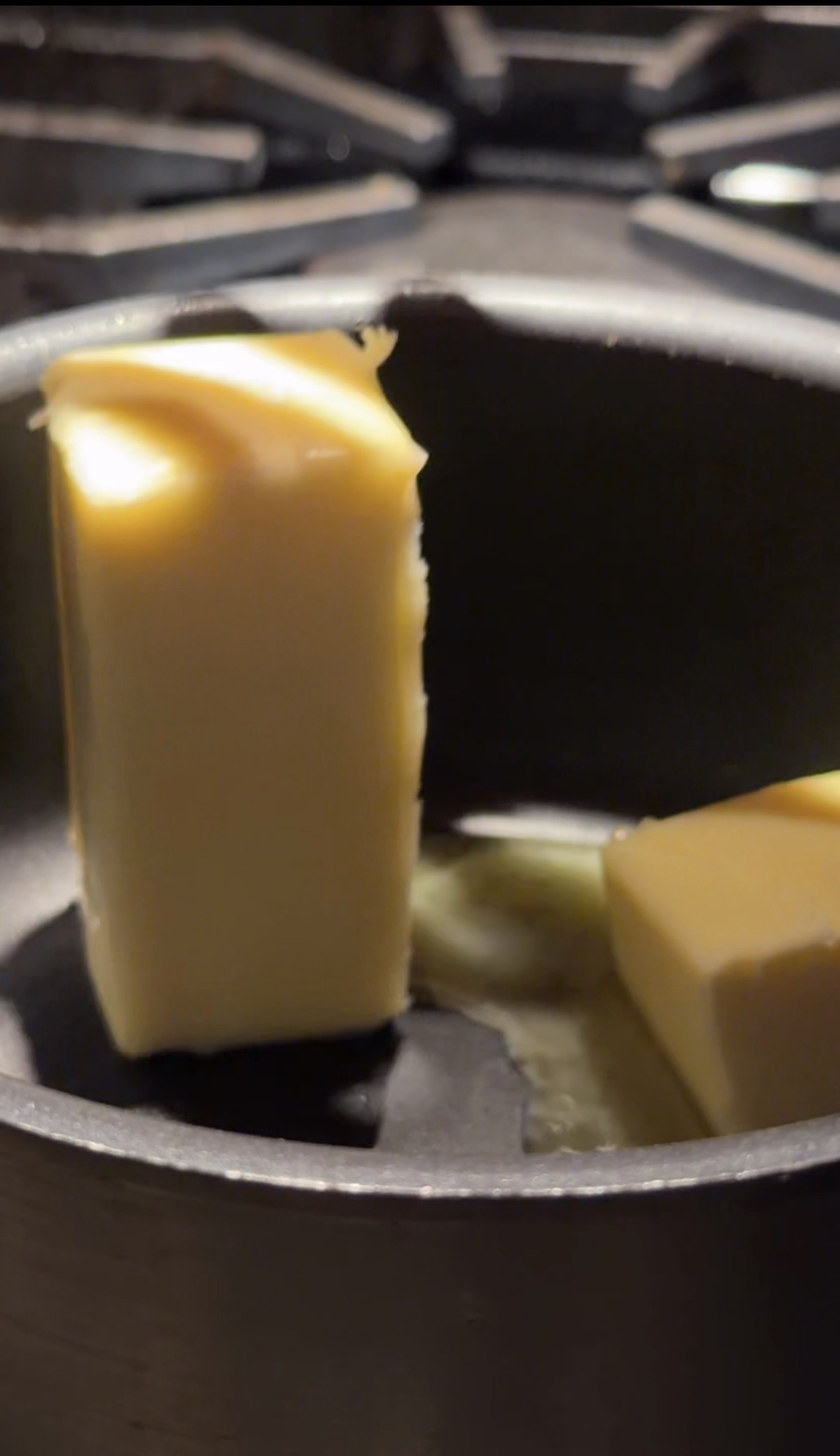 melting putting in a sauce pan
