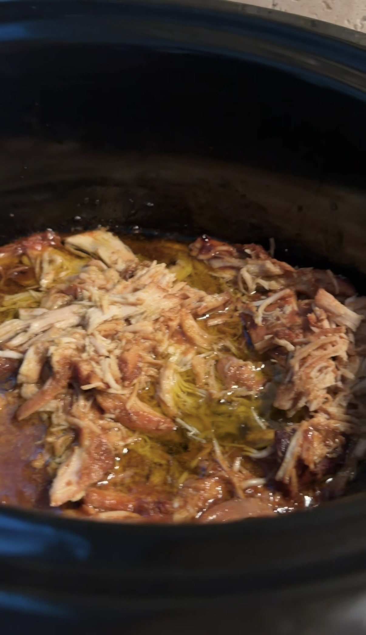 shredded chicken in the crock pot